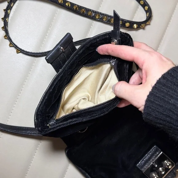 3.1 Phillip Lim black velvet crossbody bag